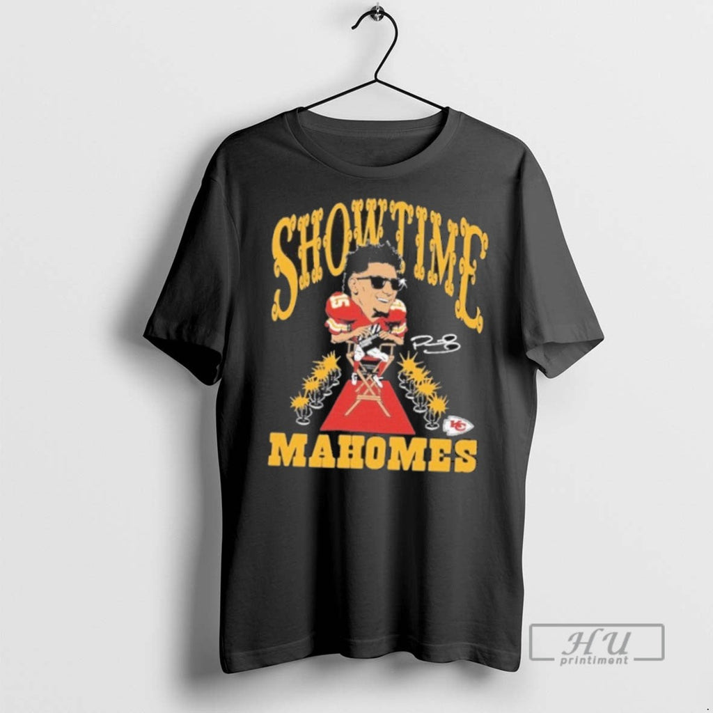 New Patrick Mahomes Kansas City Chiefs Showtime - Adult & Kids T-Shirts, Sweatshirts & Hoodies apparel design preview 1