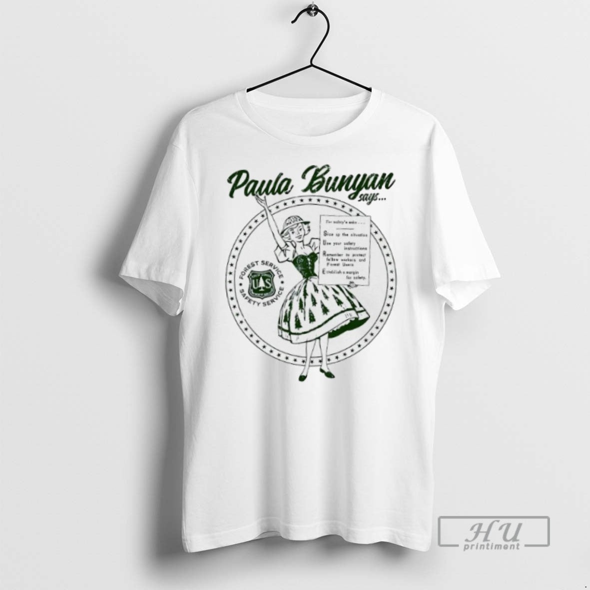 New Paula Bunyan Say Sure Guardian Of Safety Forest - Adult & Kids T-Shirts, Sweatshirts & Hoodies apparel design preview 1