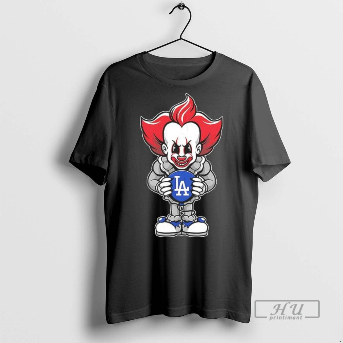 New Pennywise Los Angeles Dodgers Halloween - Adult & Kids T-Shirts, Sweatshirts & Hoodies apparel design preview 1