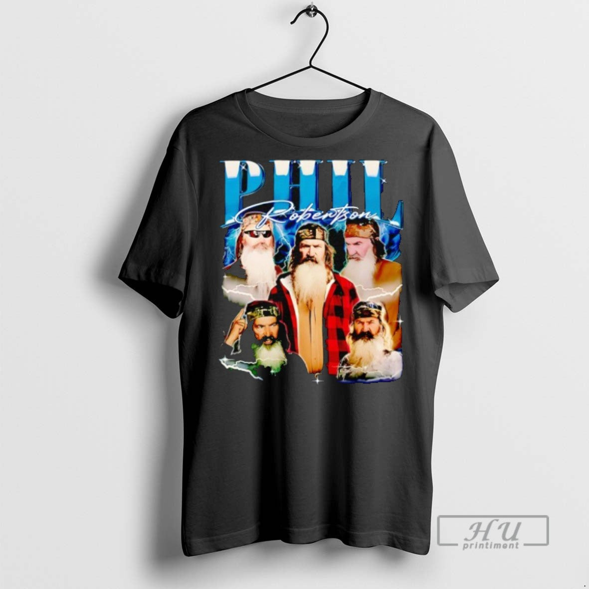 New Phil Robertson Hunter Lightning - Adult & Kids T-Shirts, Sweatshirts & Hoodies apparel design preview 1