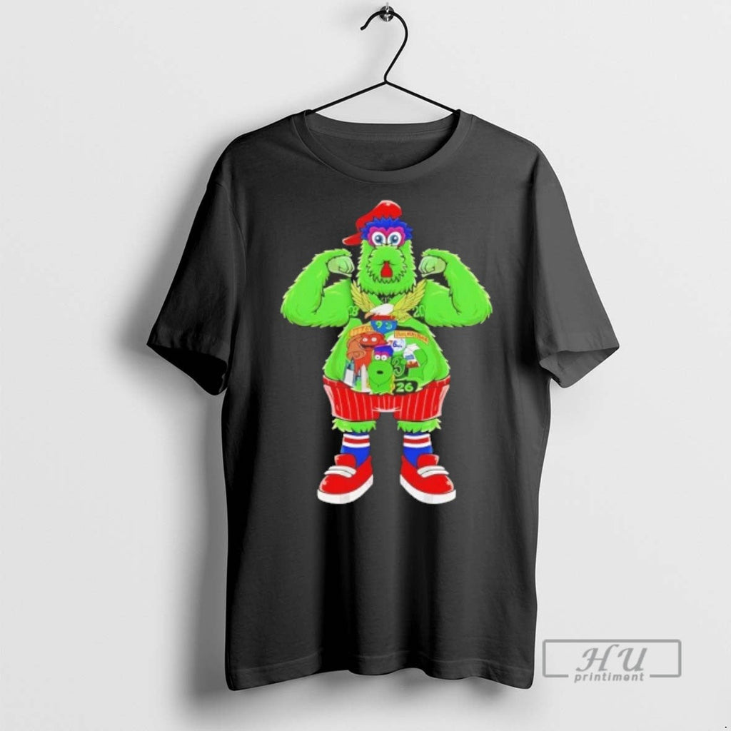 New Philadelphia Phillies Phanatic Tattoos Dunphy - Adult & Kids T-Shirts, Sweatshirts & Hoodies apparel design preview 1