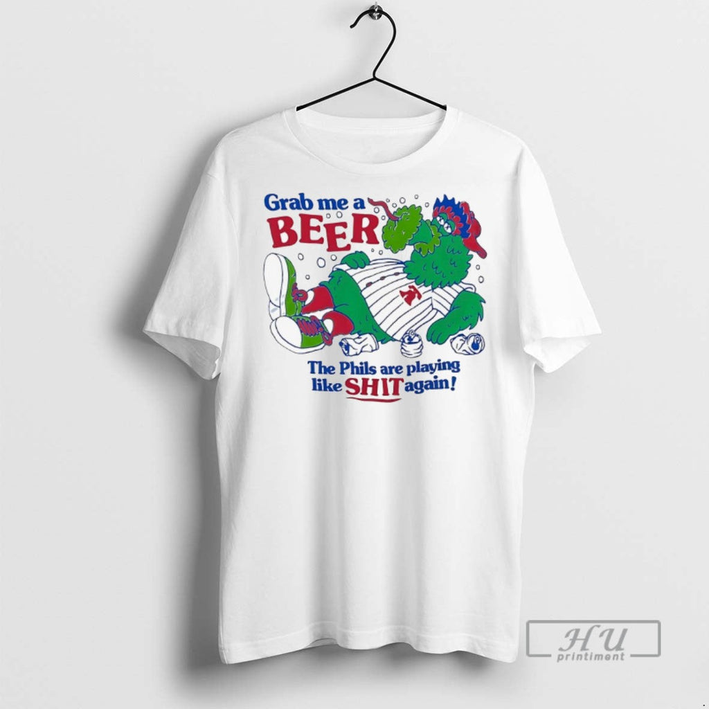 New Philadelphia Phillies Phillie Phanatic Grab Me A - Adult & Kids T-Shirts, Sweatshirts & Hoodies apparel design preview 1