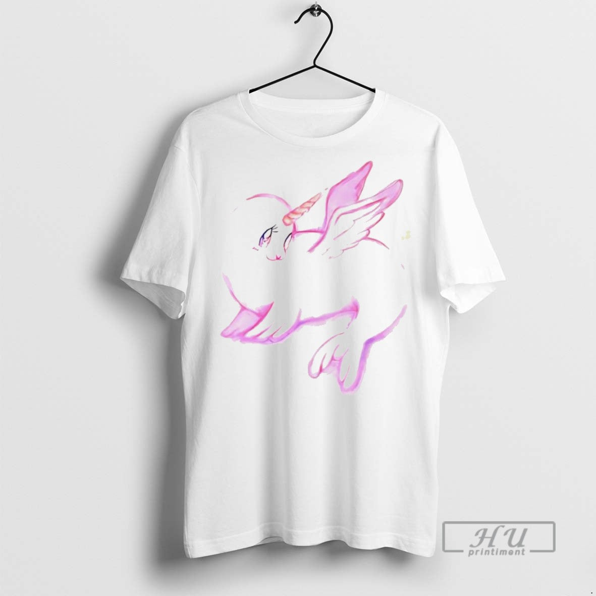 New Pink Seal With Unicorn Horn And Wings - Adult & Kids T-Shirts, Sweatshirts & Hoodies apparel design preview 1