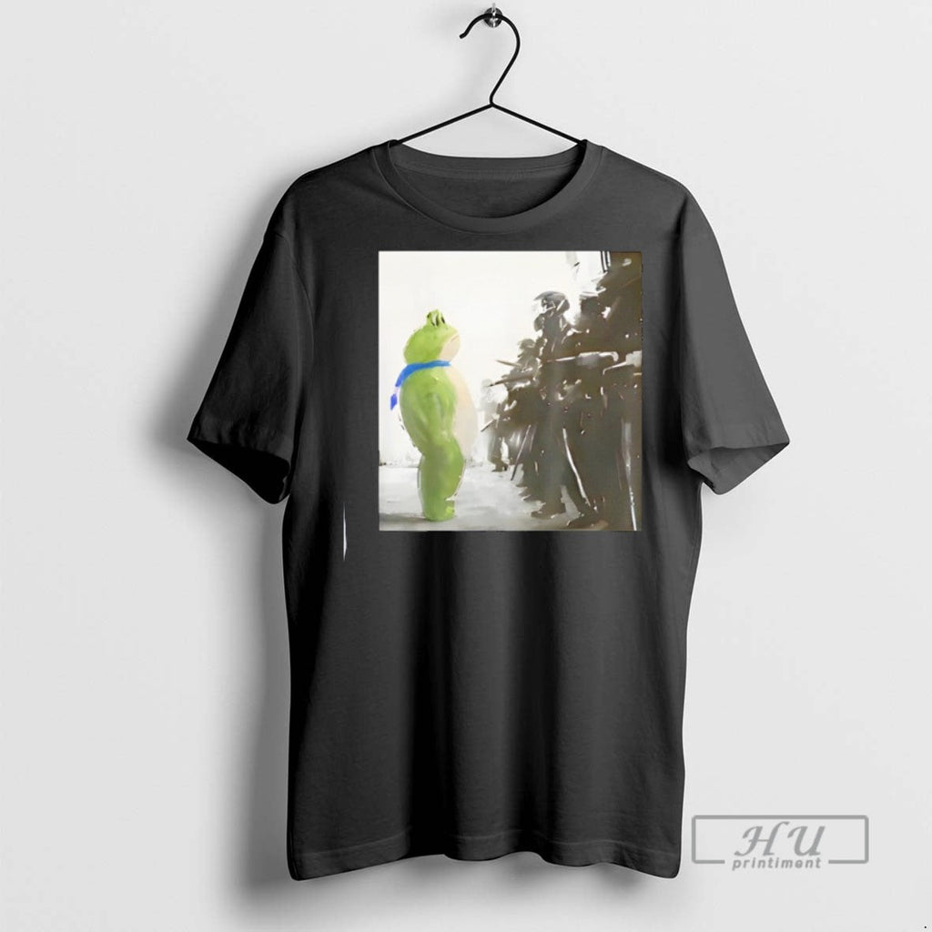 New Portland Frog Protest Funny - Adult & Kids T-Shirts, Sweatshirts & Hoodies apparel design preview 1