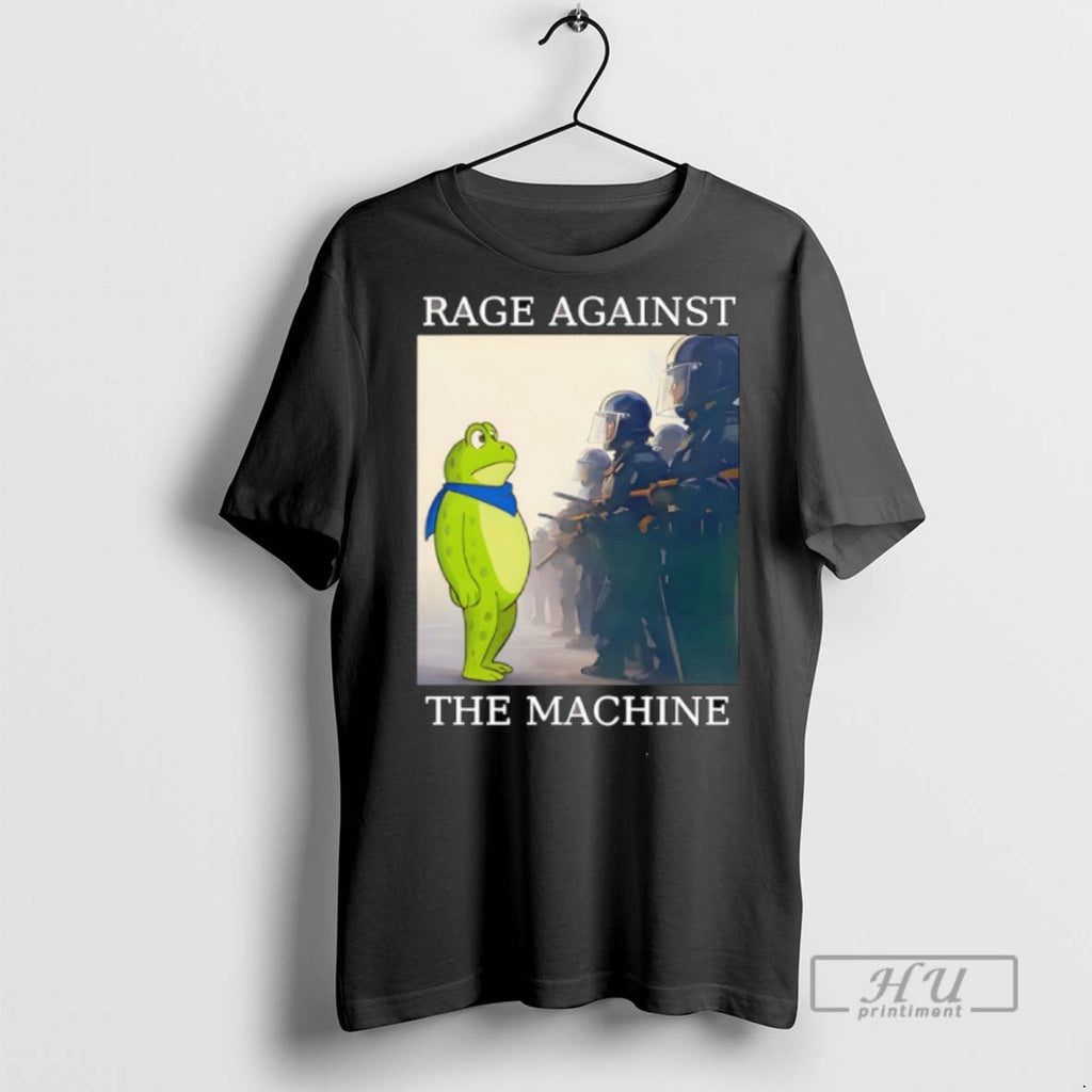 New Portland Frog Rage Against The Machine - Adult & Kids T-Shirts, Sweatshirts & Hoodies apparel design preview 1
