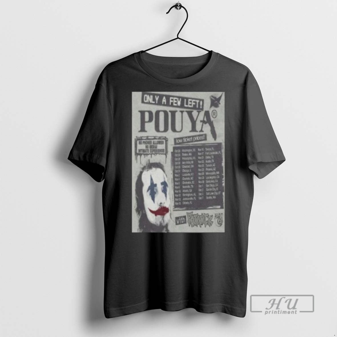 New Pouya Only A Few Left 2025 Tour - Adult & Kids T-Shirts, Sweatshirts & Hoodies apparel design preview 1