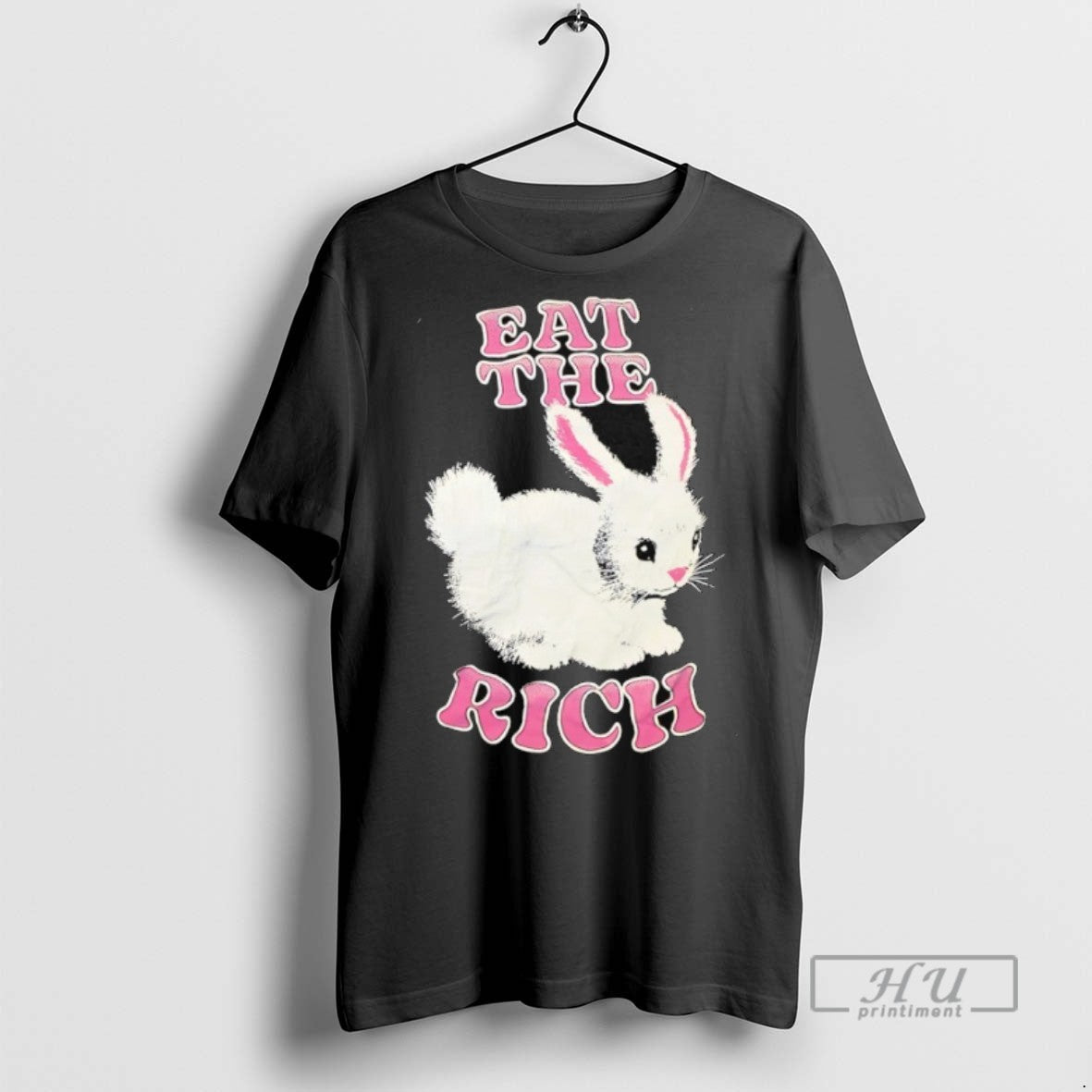 New Rabbit Eat The Rich - Adult & Kids T-Shirts, Sweatshirts & Hoodies apparel design preview 1