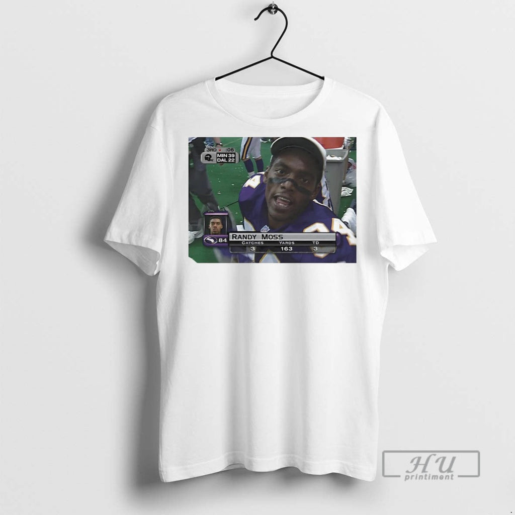 New Randy Moss On Thanksgiving In 1998 Celebration - Adult & Kids T-Shirts, Sweatshirts & Hoodies apparel design preview 1