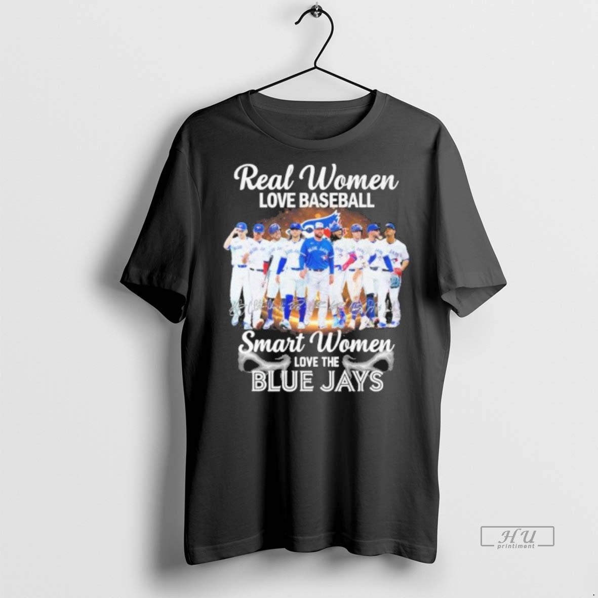 New Real Women Love Baseball Smart The Toronto Blue - Adult & Kids T-Shirts, Sweatshirts & Hoodies apparel design preview 1