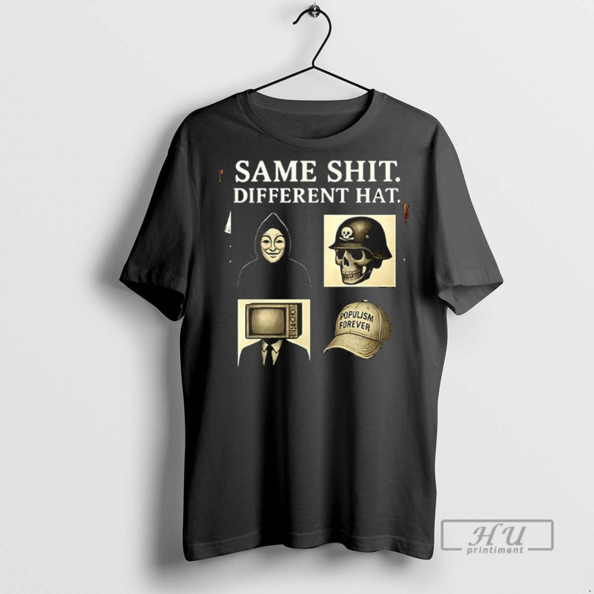 New Same Shit Different Hat Vintage - Adult & Kids T-Shirts, Sweatshirts & Hoodies apparel design preview 1