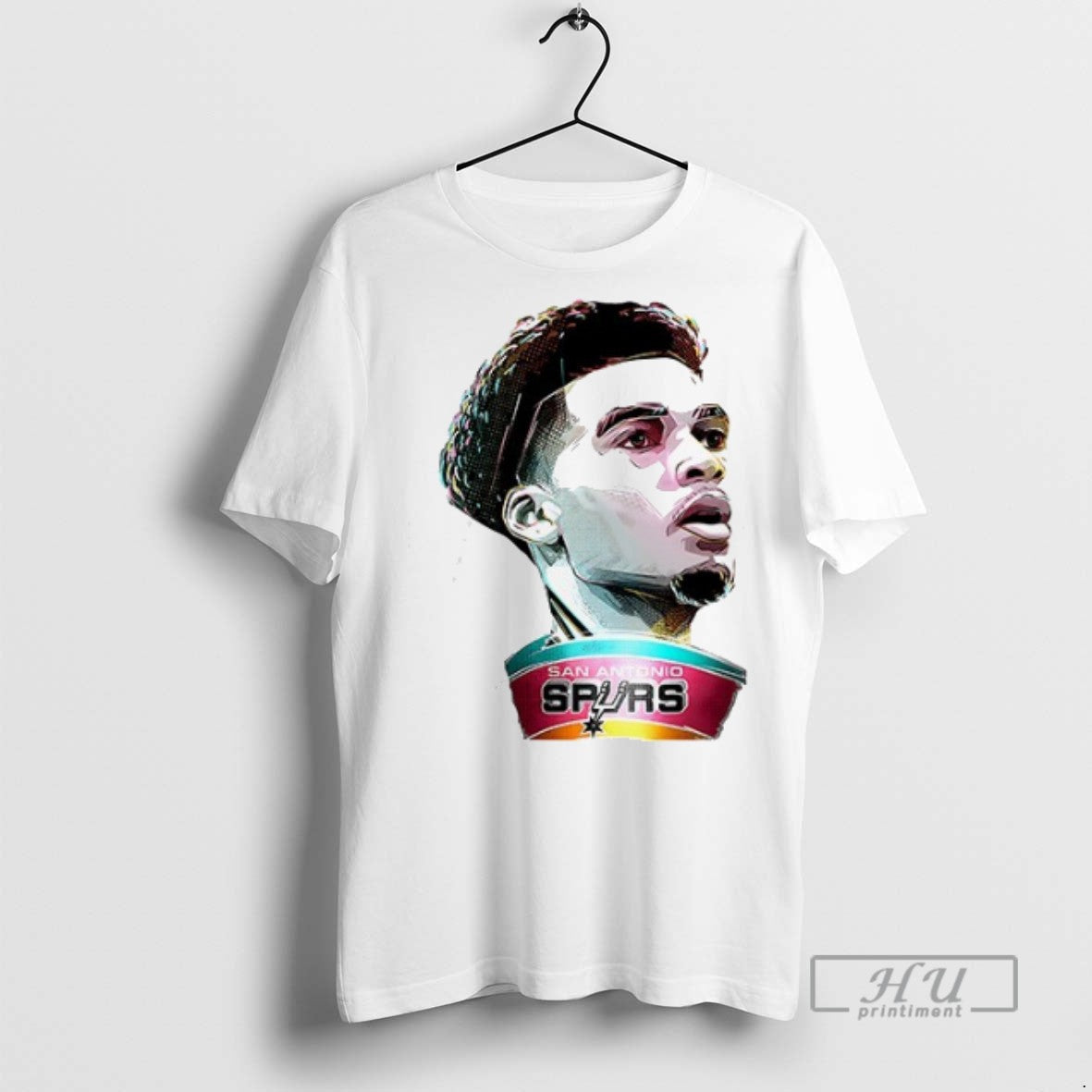 New San Antonio Spurs Victor Wembanyama Cartoon - Adult & Kids T-Shirts, Sweatshirts & Hoodies apparel design preview 1