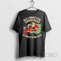 New Santa All I Want For Christmas Is It To Be Over - Adult & Kids T-Shirts, Sweatshirts & Hoodies apparel design preview 1