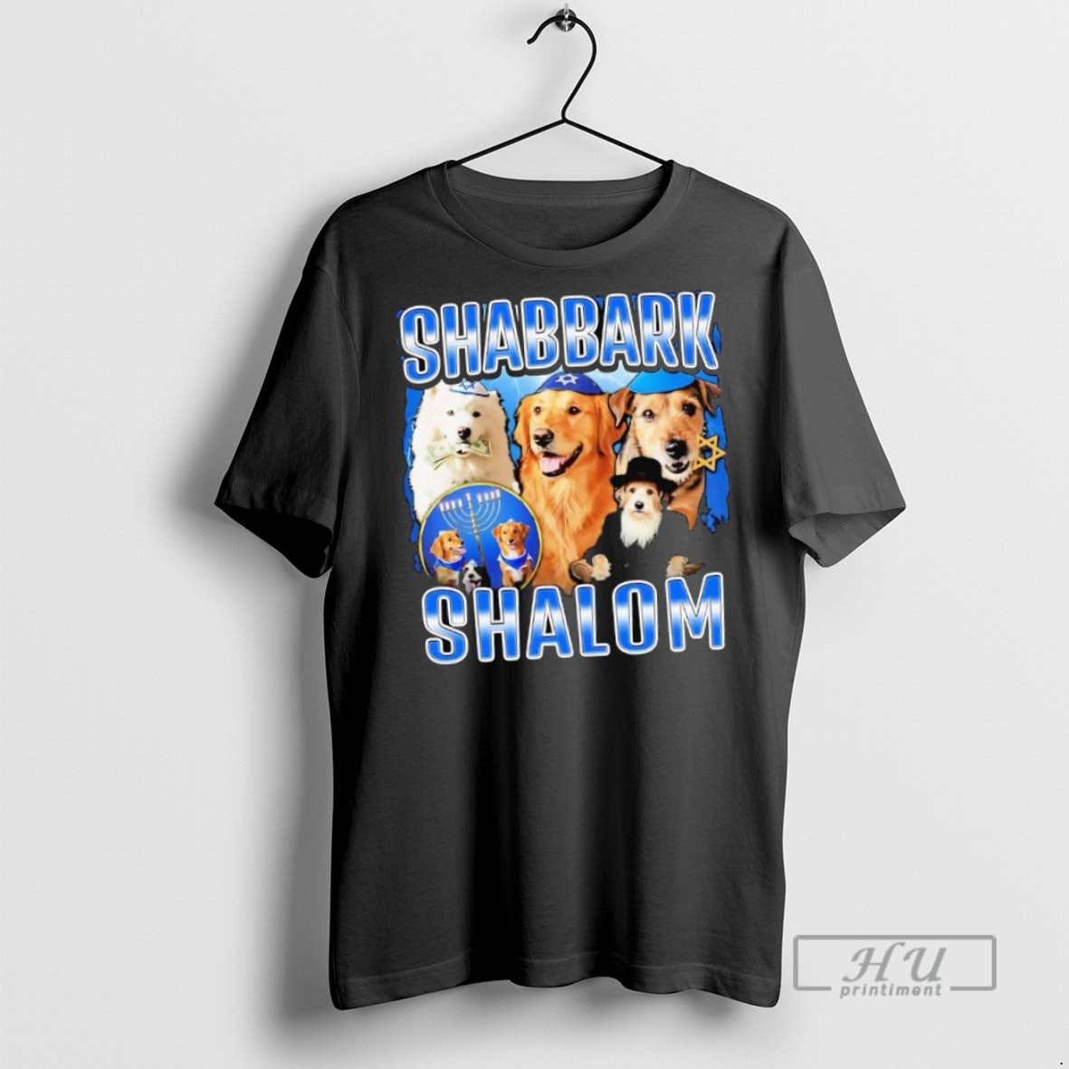 New Shabbark Shalom Jewish Hanukkah - Adult & Kids T-Shirts, Sweatshirts & Hoodies apparel design preview 1