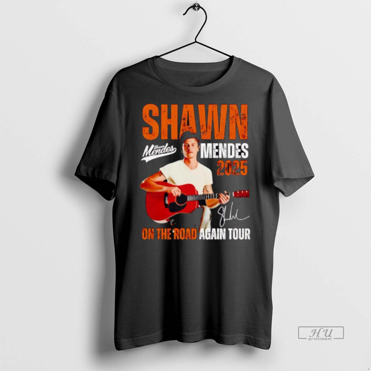 New Shawn Mendes 2025 On The Road Again Tour - Adult & Kids T-Shirts, Sweatshirts & Hoodies apparel design preview 1
