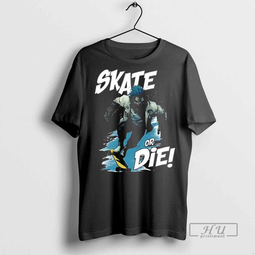 New Skate Or Die Wolfy Classic - Adult & Kids T-Shirts, Sweatshirts & Hoodies apparel design preview 1