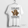 New Sloth Middle Finger Im Not Mean Or Cold Hearted - Adult & Kids T-Shirts, Sweatshirts & Hoodies apparel design preview 1