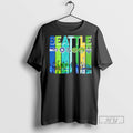 New Sports In Seattle City Skyline - Adult & Kids T-Shirts, Sweatshirts & Hoodies apparel design preview 1