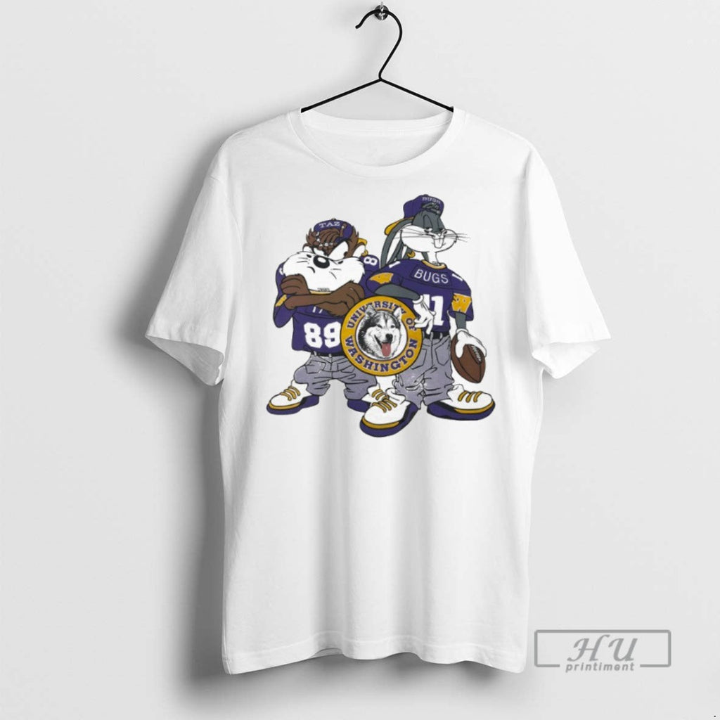 New Taz And Bugs Bunny Wearing University Of - Adult & Kids T-Shirts, Sweatshirts & Hoodies apparel design preview 1