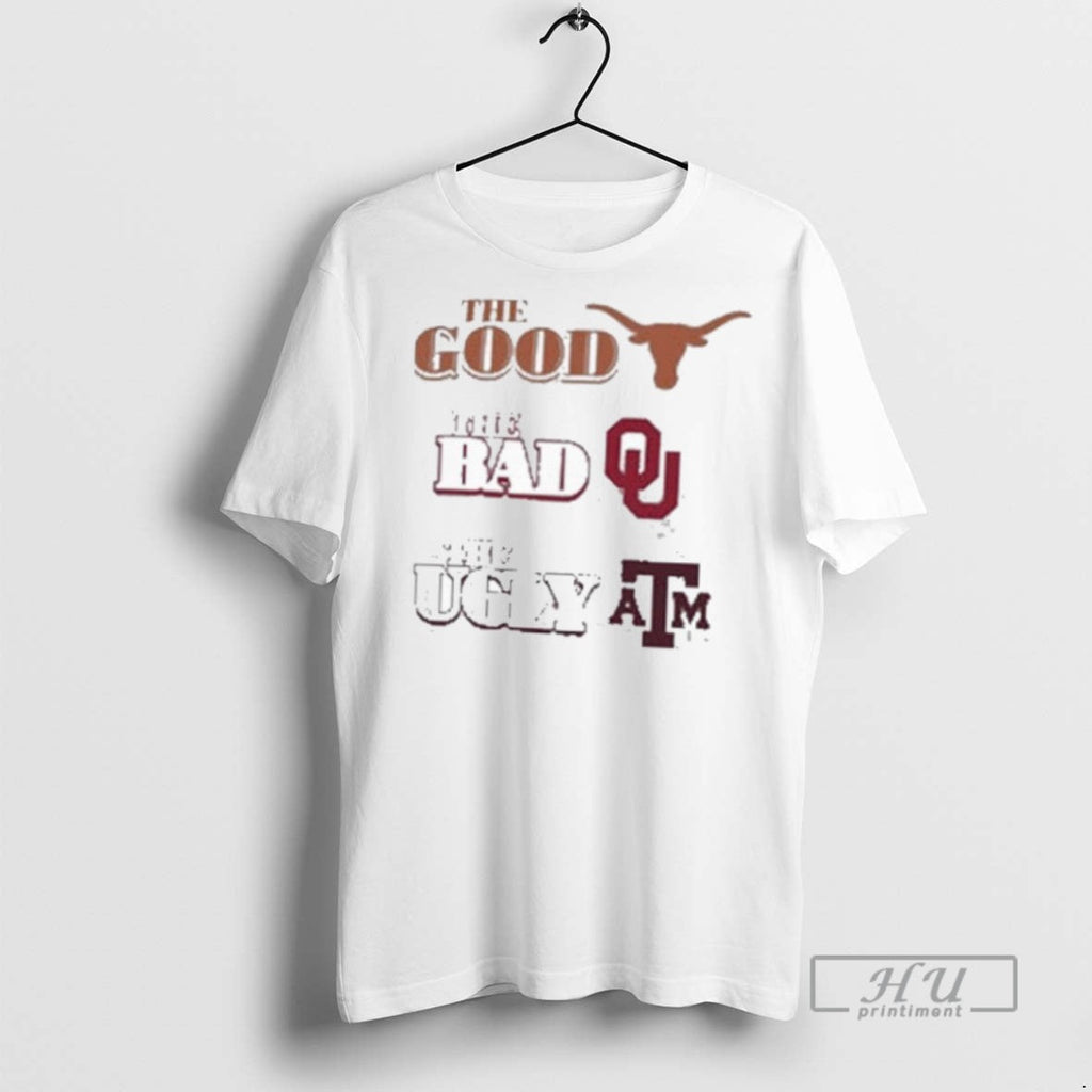 New Texas Longhorns The Good Bad Oklahoma Ugly Am - Adult & Kids T-Shirts, Sweatshirts & Hoodies apparel design preview 1