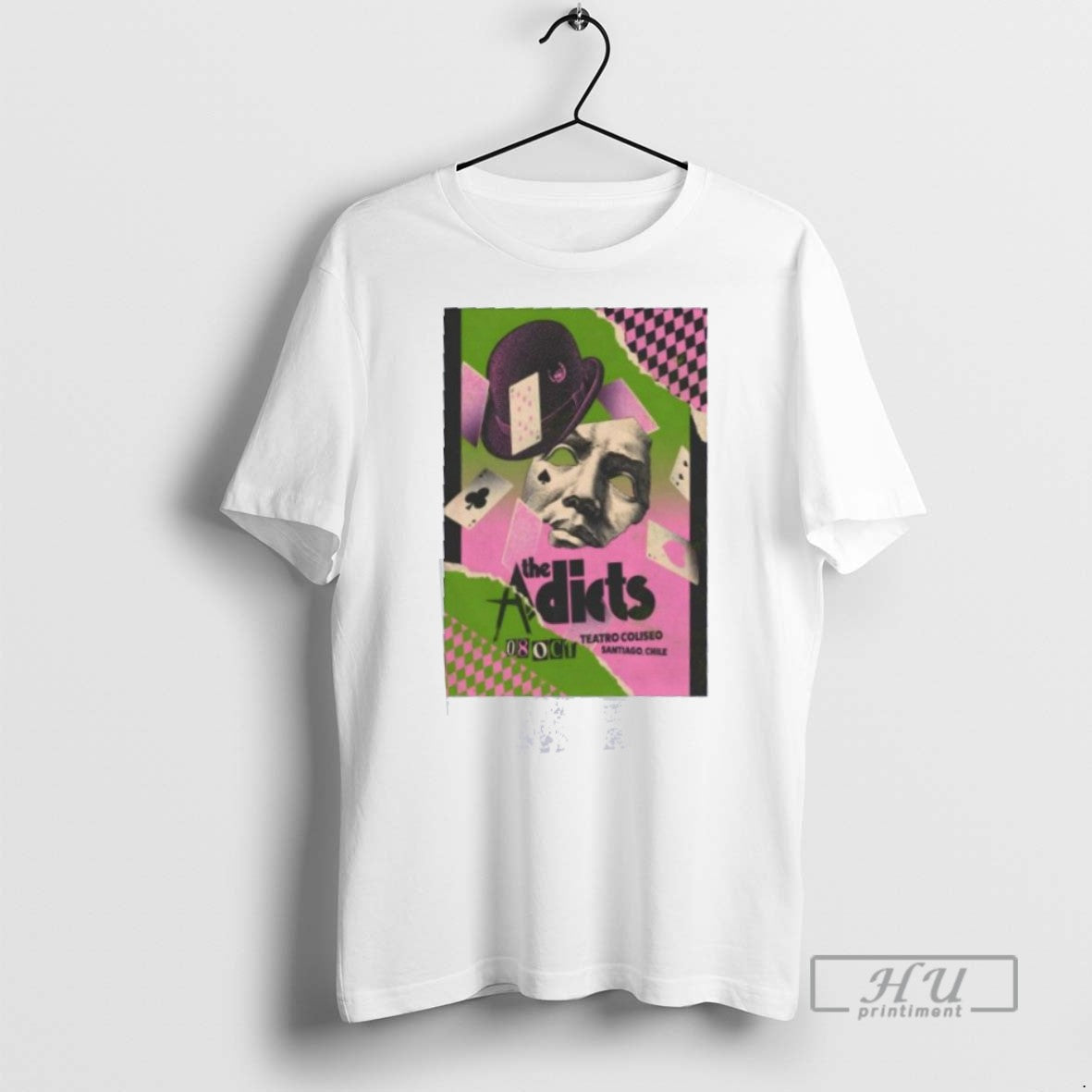 New The Adicts Santiago Tour On Oct 8 2025 - Adult & Kids T-Shirts, Sweatshirts & Hoodies apparel design preview 1