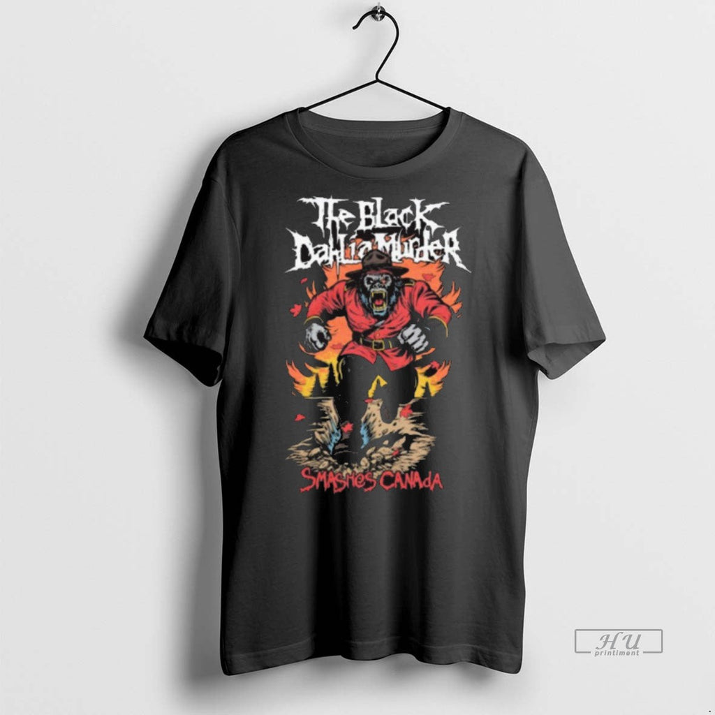 New The Black Dahlia Murder Smashes Canada 2025 - Adult & Kids T-Shirts, Sweatshirts & Hoodies apparel design preview 1