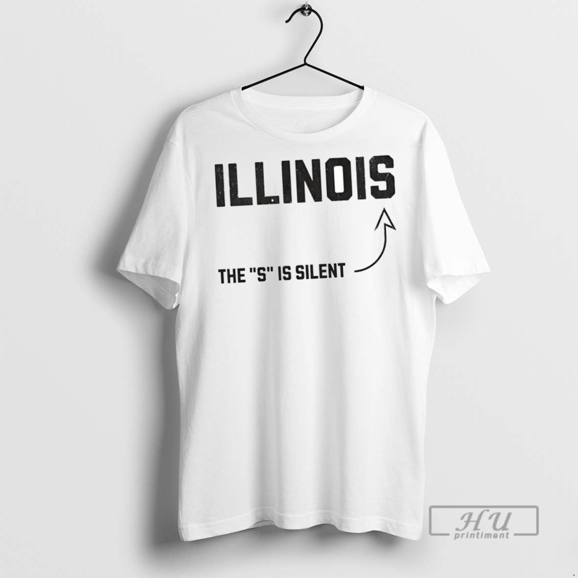 New The S Is Silent Illinois - Adult & Kids T-Shirts, Sweatshirts & Hoodies apparel design preview 1
