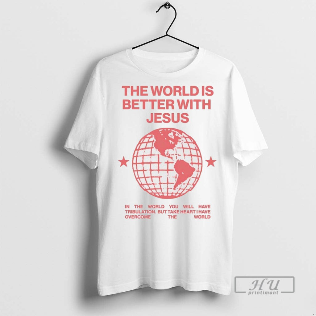 New The World Is Better With Jesus - Adult & Kids T-Shirts, Sweatshirts & Hoodies apparel design preview 1