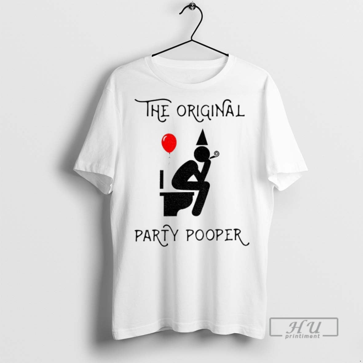 New Toilet The Party Pooper - Adult & Kids T-Shirts, Sweatshirts & Hoodies apparel design preview 1