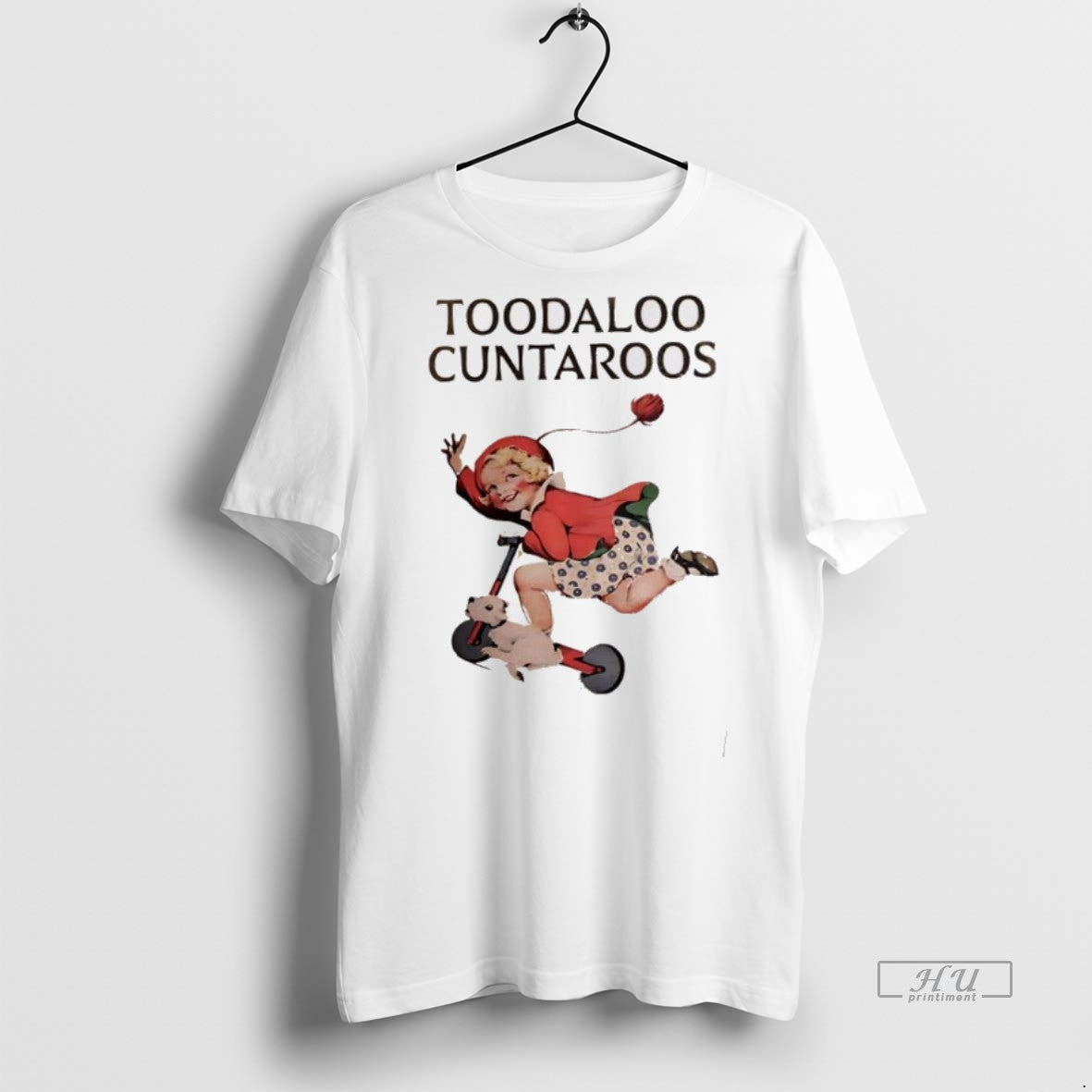 New Toodaloo Cuntaroos A Little Girl Riding Scooter - Adult & Kids T-Shirts, Sweatshirts & Hoodies apparel design preview 1