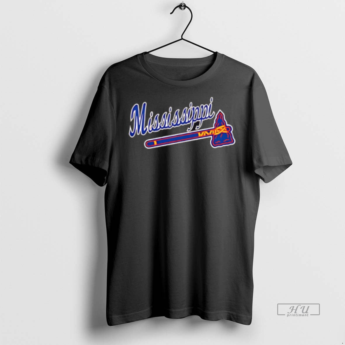 New Trey Harris Mississippi Braves Logo Graphic - Adult & Kids T-Shirts, Sweatshirts & Hoodies apparel design preview 1