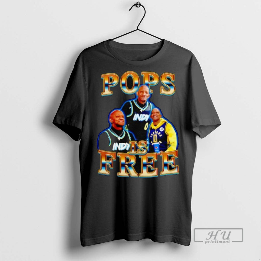 New Tyrese Haliburton Pops Is Free Indiana Pacers - Adult & Kids T-Shirts, Sweatshirts & Hoodies apparel design preview 1