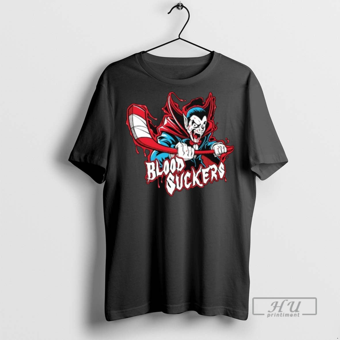 New Vampire Blood Suckers Hockey - Adult & Kids T-Shirts, Sweatshirts & Hoodies apparel design preview 1