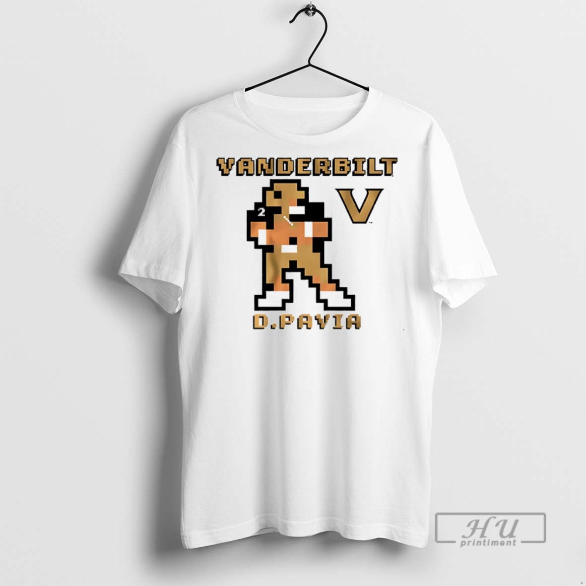 New Vanderbilt Commodores Football Diego Pavia Pixel - Adult & Kids T-Shirts, Sweatshirts & Hoodies apparel design preview 1