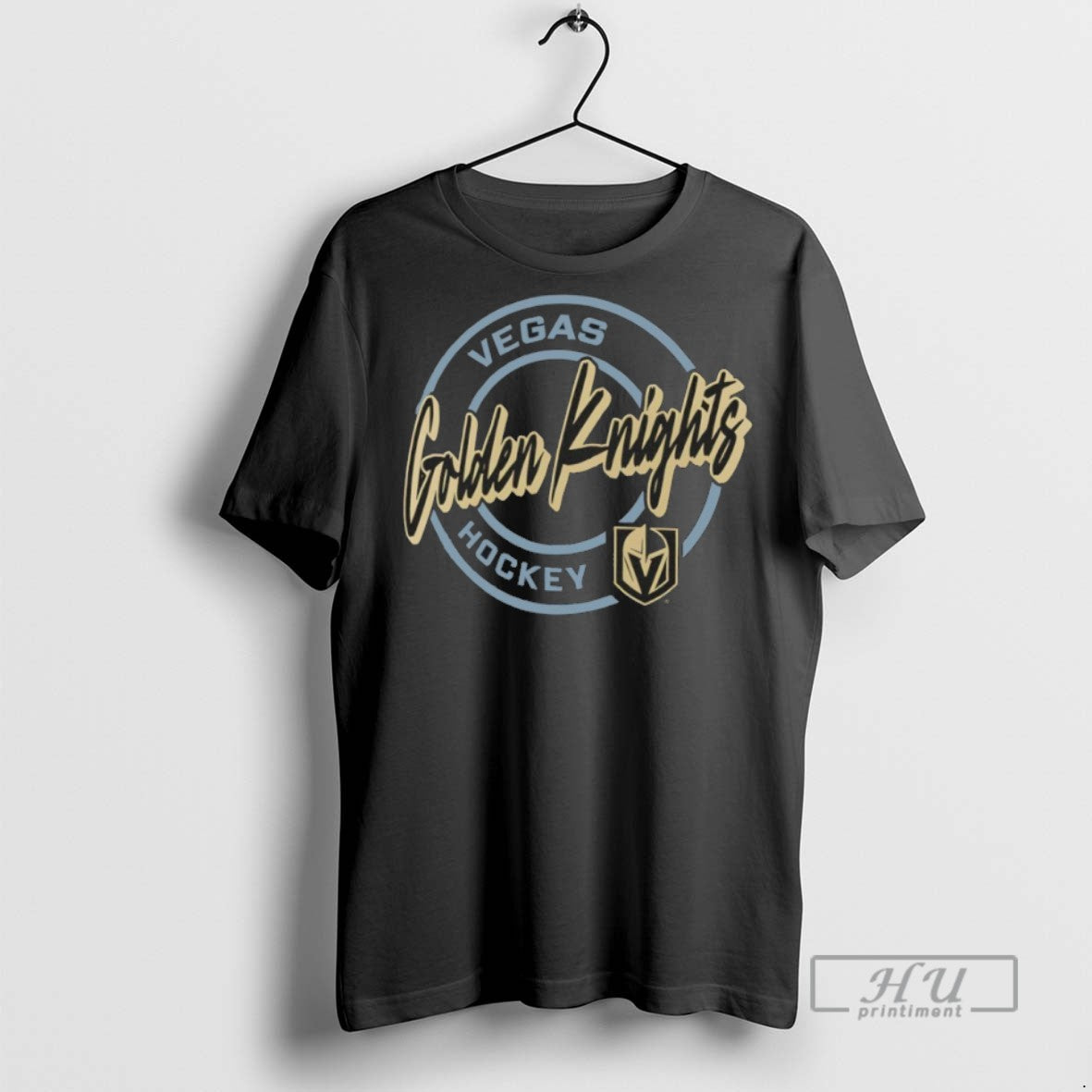 New Vegas Golden Knights Hockey Block Puck - Adult & Kids T-Shirts, Sweatshirts & Hoodies apparel design preview 1