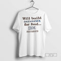 New Will Build Databases For Food Ibm Retired - Adult & Kids T-Shirts, Sweatshirts & Hoodies apparel design preview 1