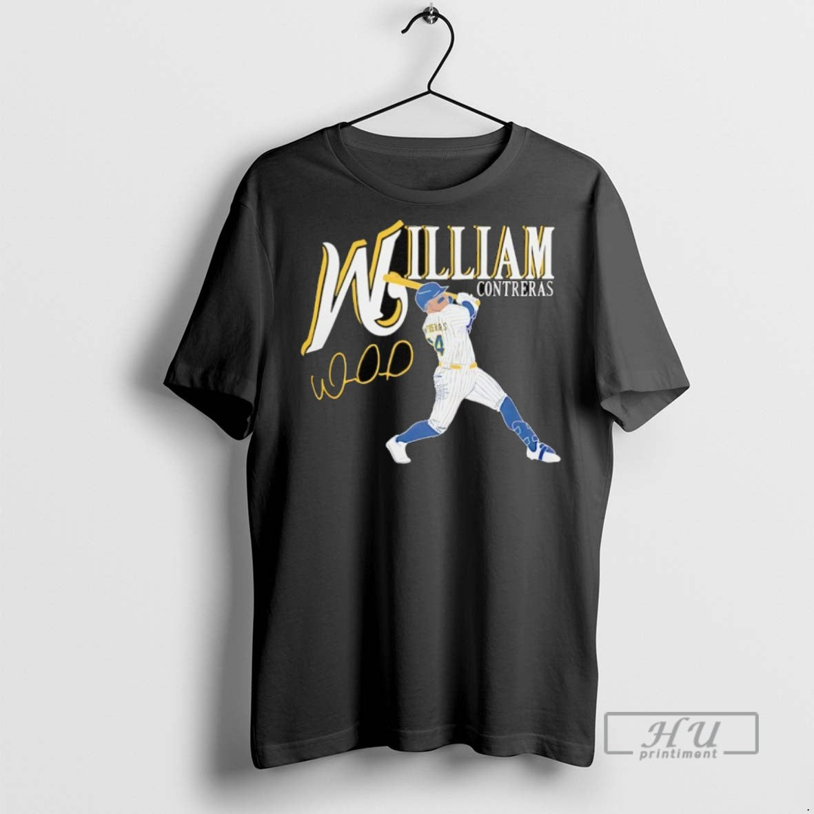 New William Contreras 24 Milwaukee Brewers Baseball - Adult & Kids T-Shirts, Sweatshirts & Hoodies apparel design preview 1