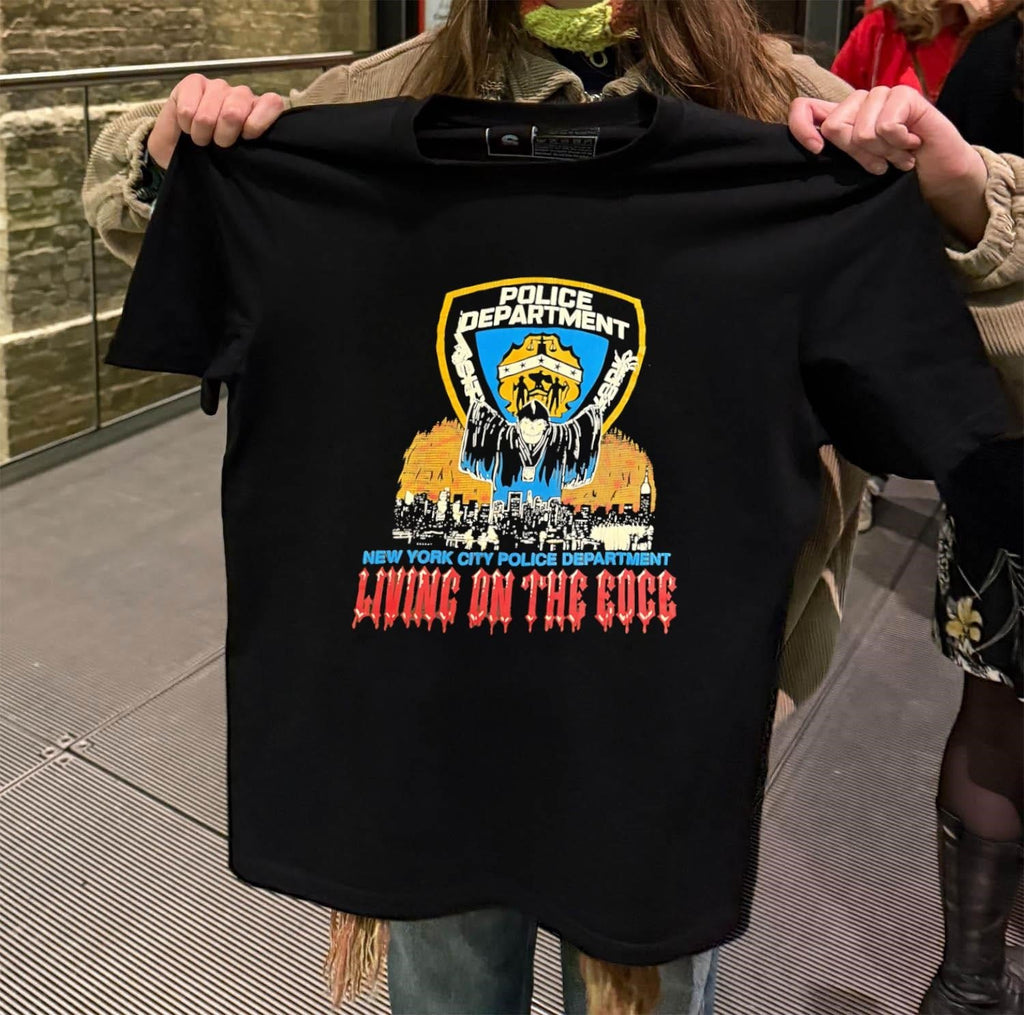 New York City Police Department Living on the Edge - Adult & Kids T-Shirts, Sweatshirts & Hoodies apparel design preview 2