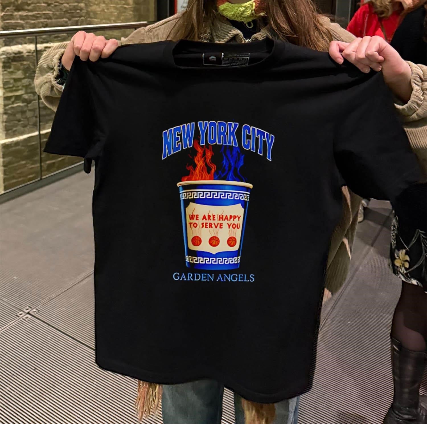 New York City We Are Happy To Serve You Garden Angels - Adult & Kids T-Shirts, Sweatshirts & Hoodies apparel design preview 2