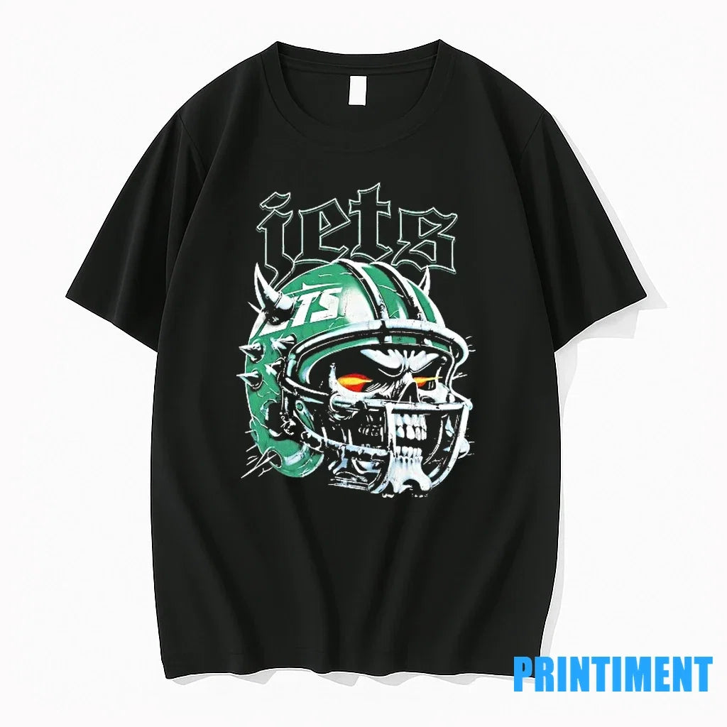 New York Jets Skull Helmet Sweater - Adult & Kids T-Shirts, Sweatshirts & Hoodies apparel design preview 1