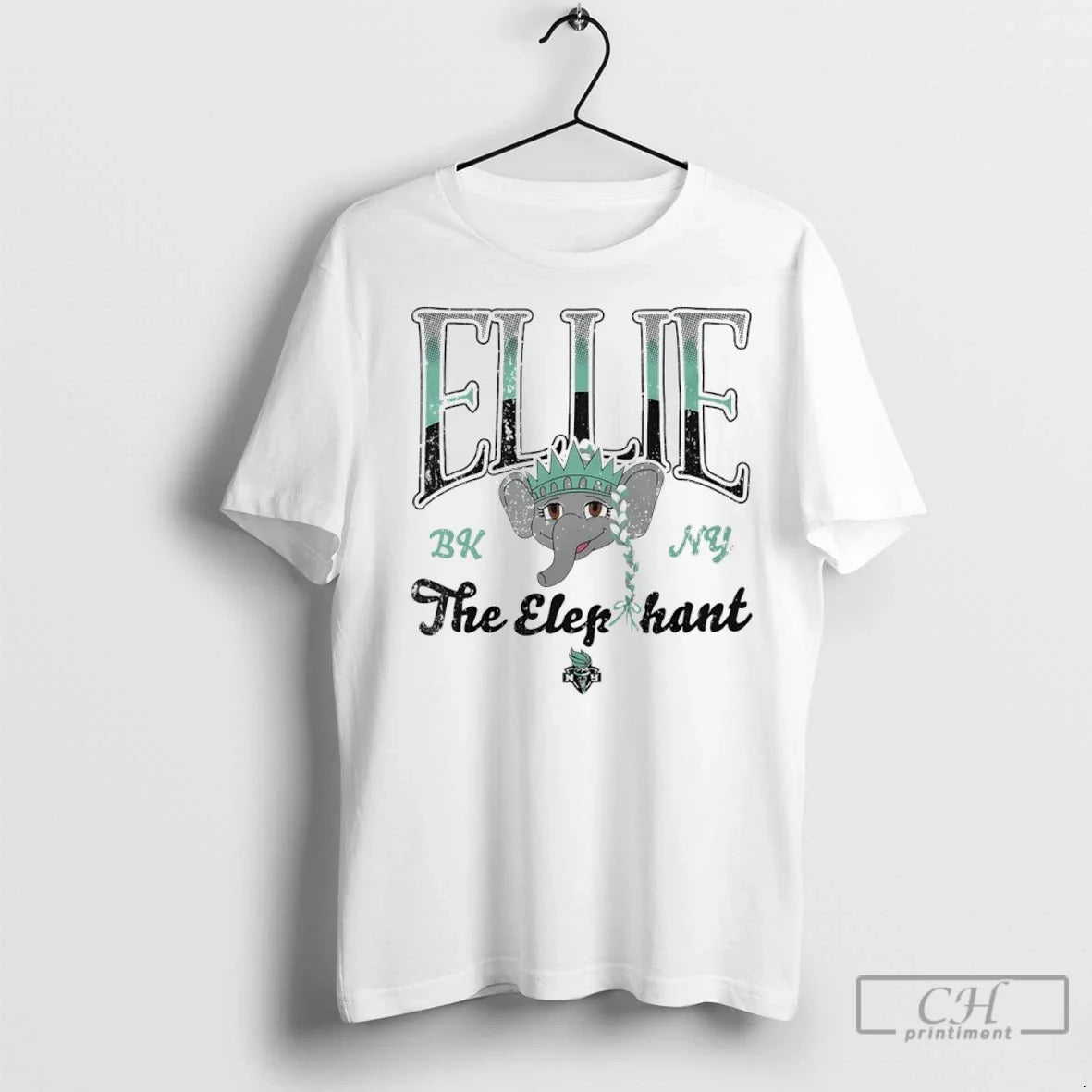 New York Liberty Ellie The Elep Hant Basketball - Adult & Kids T-Shirts, Sweatshirts & Hoodies apparel design preview 1