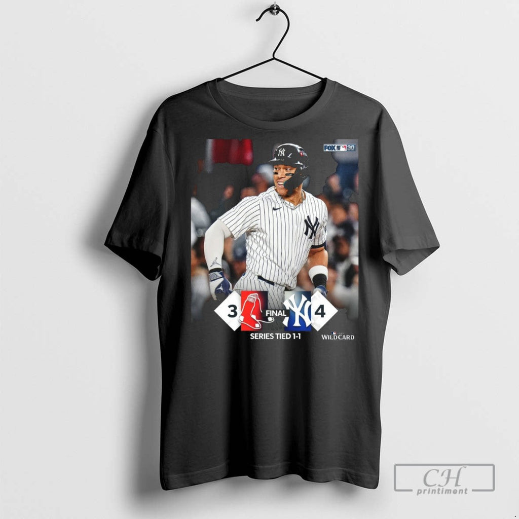 New York Yankees Vs Boston Red Sox Final Score 4 3 - Adult & Kids T-Shirts, Sweatshirts & Hoodies apparel design preview 1