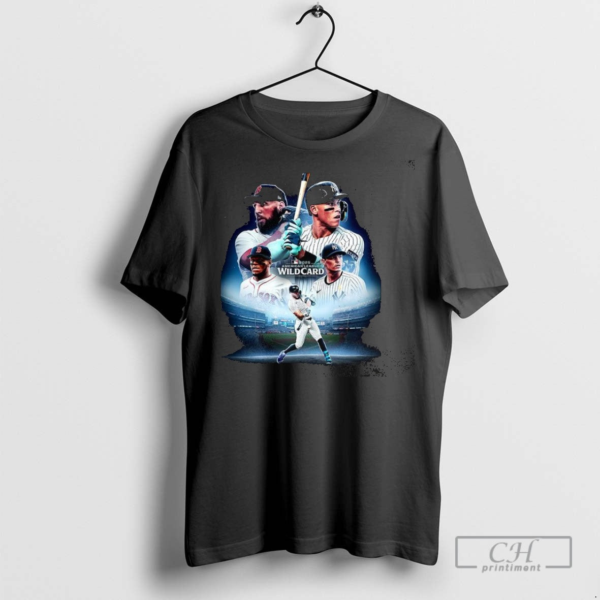 New York Yankees Vs Boston Red Sox Wildcard American - Adult & Kids T-Shirts, Sweatshirts & Hoodies apparel design preview 1