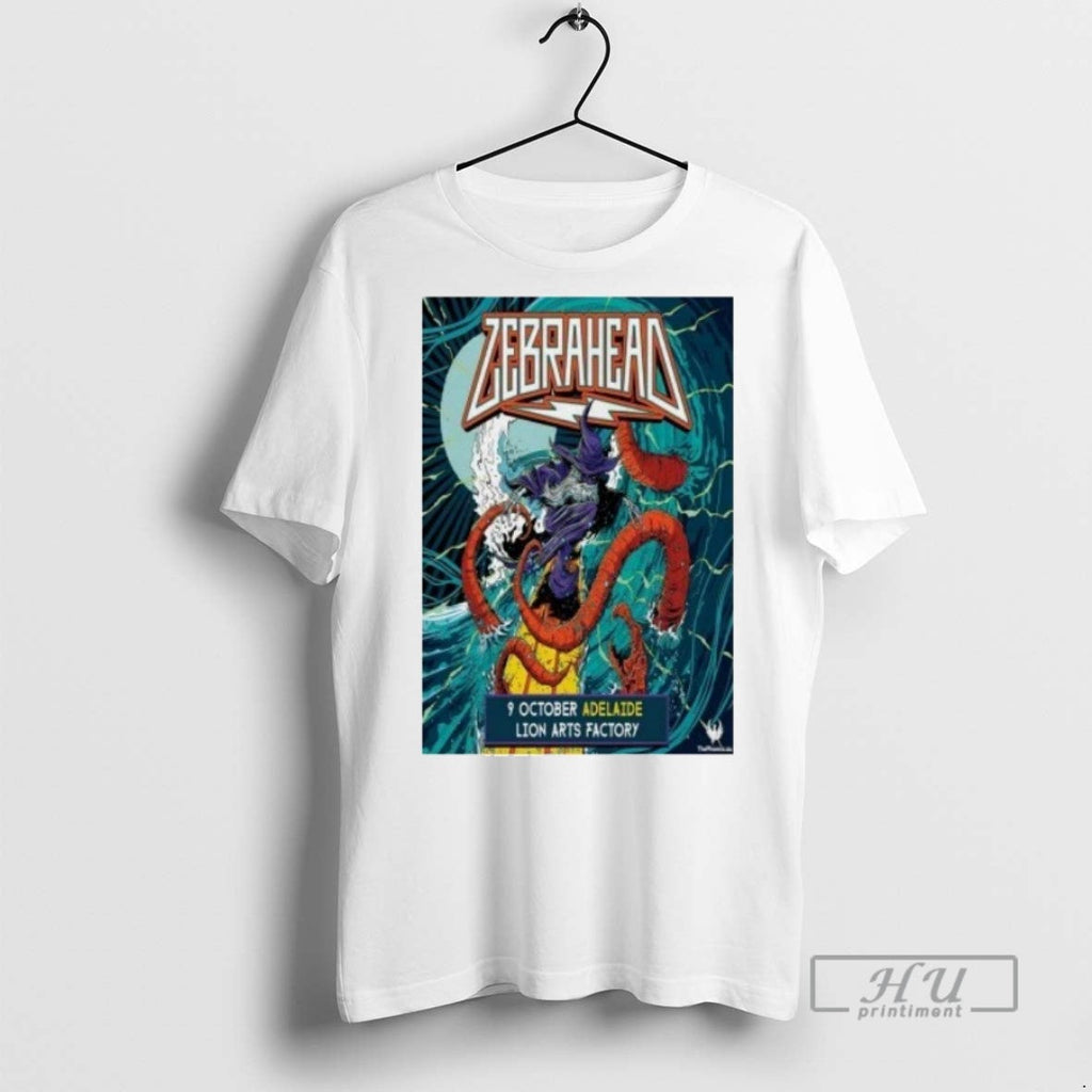 New Zebrahead Adelaide Tour On Oct 9 2025 - Adult & Kids T-Shirts, Sweatshirts & Hoodies apparel design preview 1