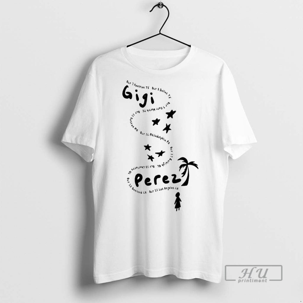 New Gigi Perez At The Beach Tour 2025 - Adult & Kids T-Shirts, Sweatshirts & Hoodies apparel design preview 1