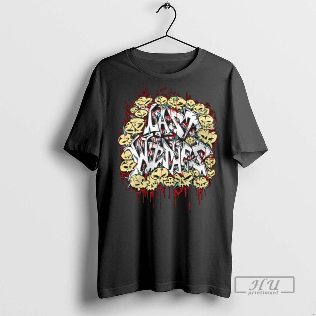 New Last Wishes Skull Graffiti Men - Adult & Kids T-Shirts, Sweatshirts & Hoodies apparel design preview 1