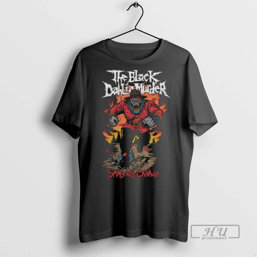 New The Black Dahlia Murder Smashes Canada 2025 Men - Adult & Kids T-Shirts, Sweatshirts & Hoodies apparel design preview 1