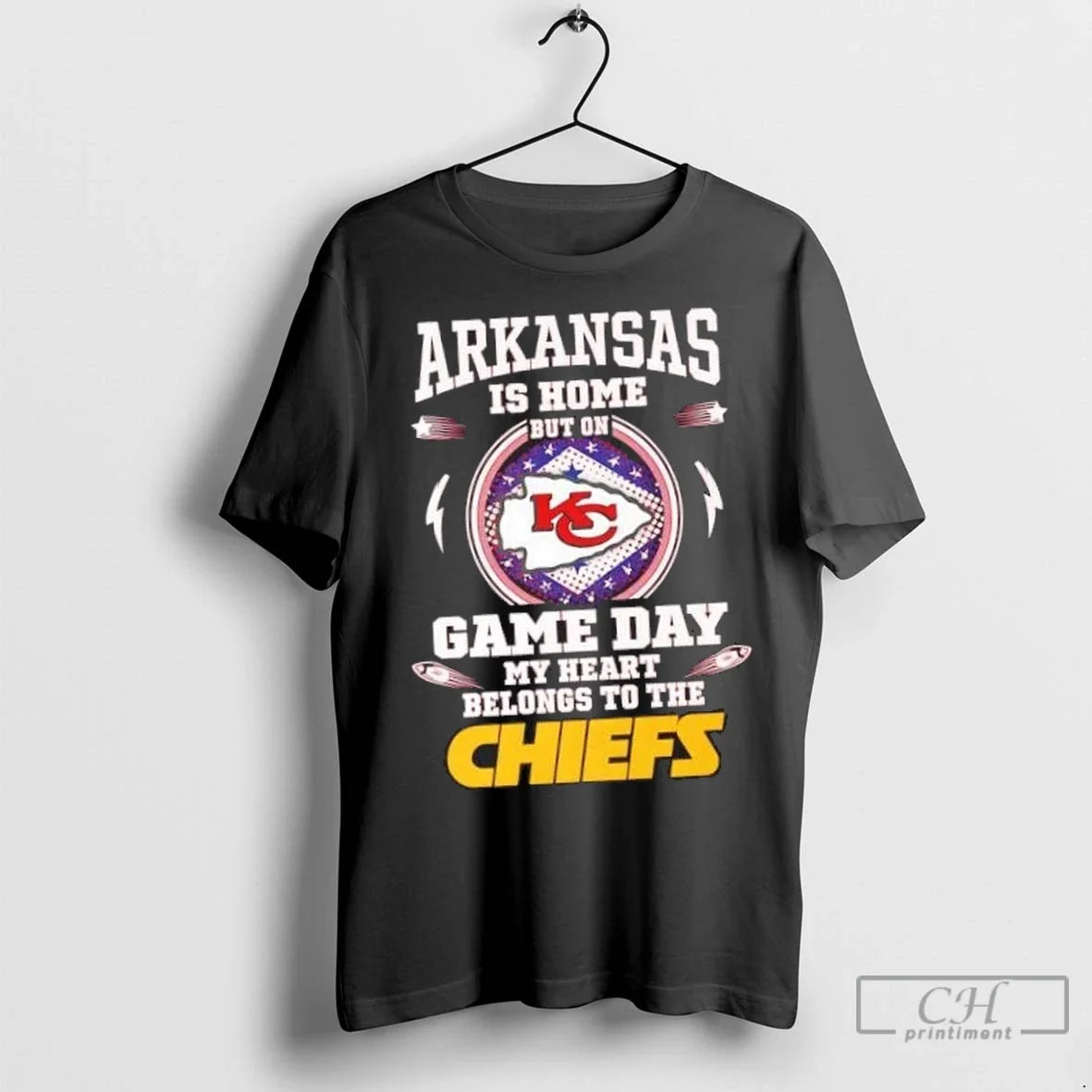 Nice Arkansas Is Home But On Game Day My Heart - Adult & Kids T-Shirts, Sweatshirts & Hoodies apparel design preview 1