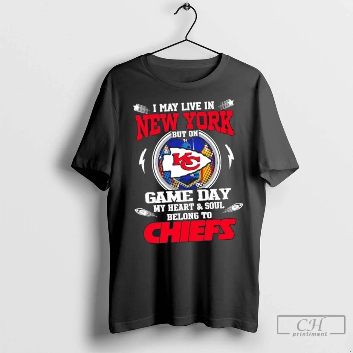 Nice I May Live In New York But On Game Day My Heart - Adult & Kids T-Shirts, Sweatshirts & Hoodies apparel design preview 1
