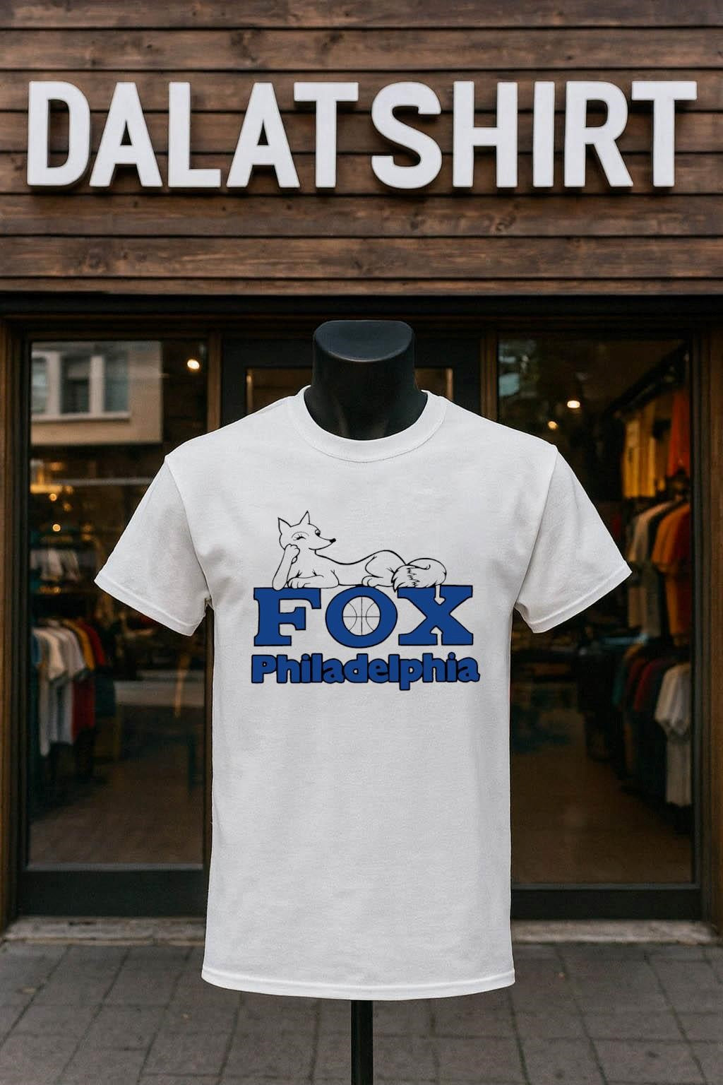 Philadelphia Fox basketball logo - Adult & Kids T-Shirts, Sweatshirts & Hoodies apparel design preview 1