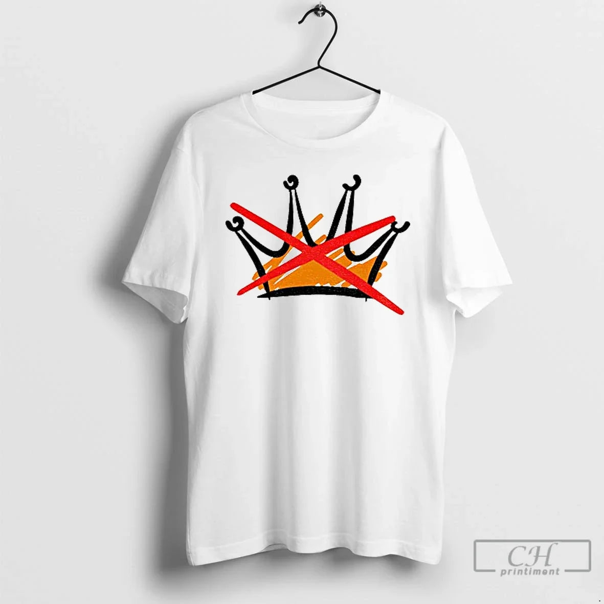 No Kings Anti Authoritarian Political Protest - Adult & Kids T-Shirts, Sweatshirts & Hoodies apparel design preview 1